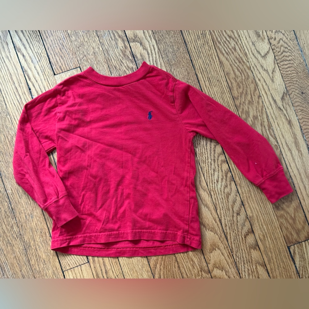 Polo Ralph Lauren Red Long Sleeve Shirt - Size 3